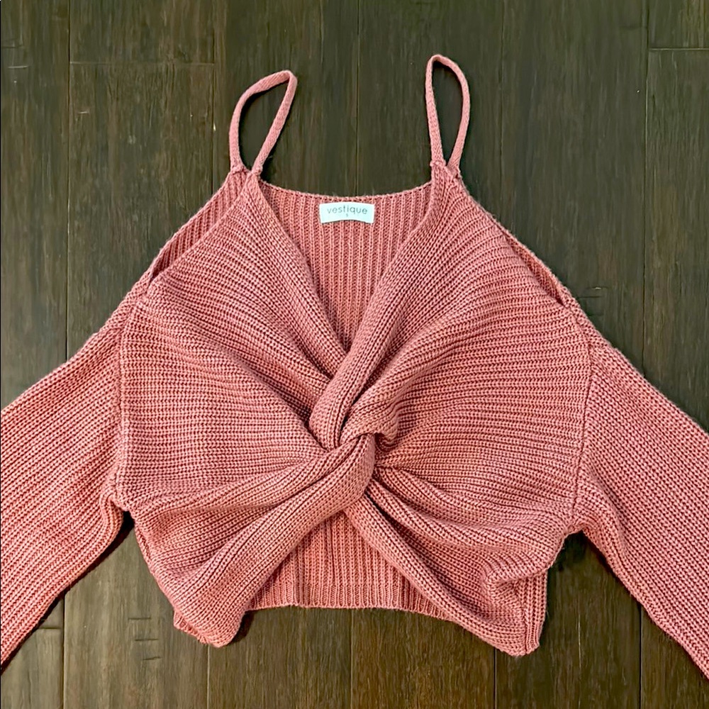 Vestique Off Shoulder, Wrap Crop Top- Size S